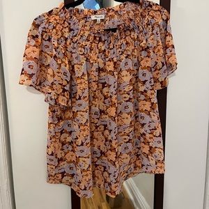 Madewell floral blouse XL